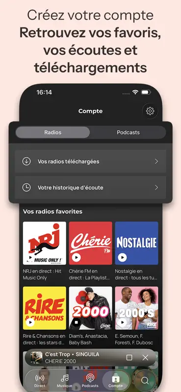Chérie FM : Radios & Podcasts screenshot 6 of 8