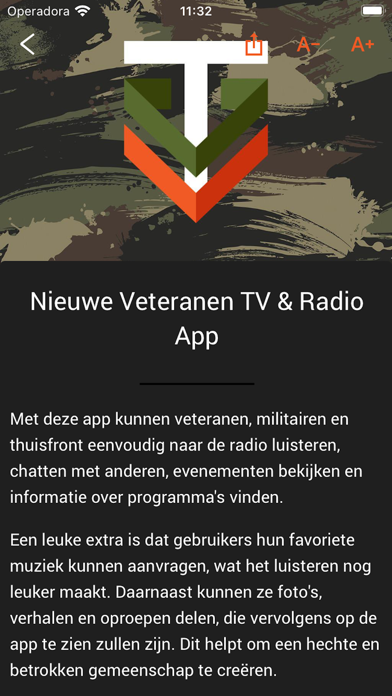 Veteranen TV & Radio Screenshot