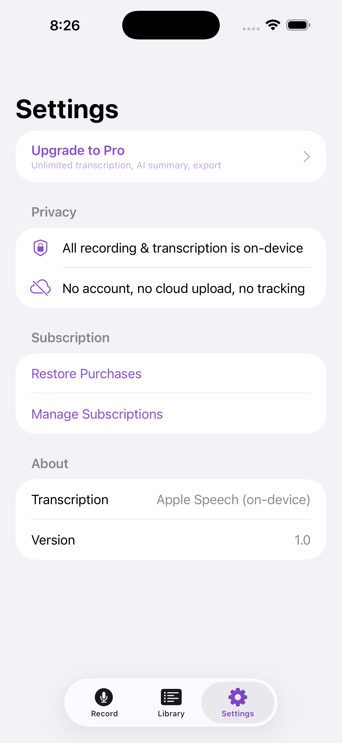 Voice Recorder: AI Memos