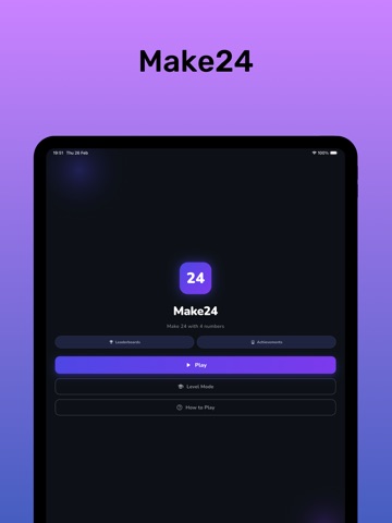 Make24: Math Puzzle Game iPad screenshot