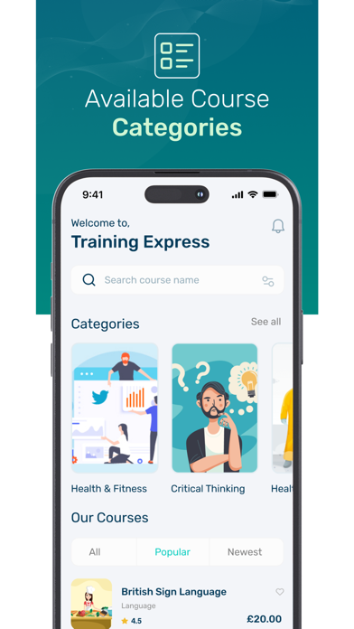 Training Express - Courses Screenshot