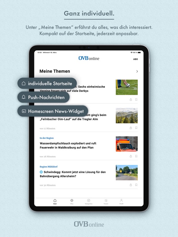 OVB online iPad screenshot 4 - News app