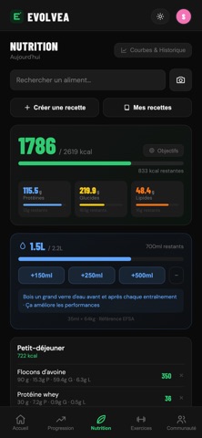 Evolvea – Forme et nutrition iPhone screenshot 2
