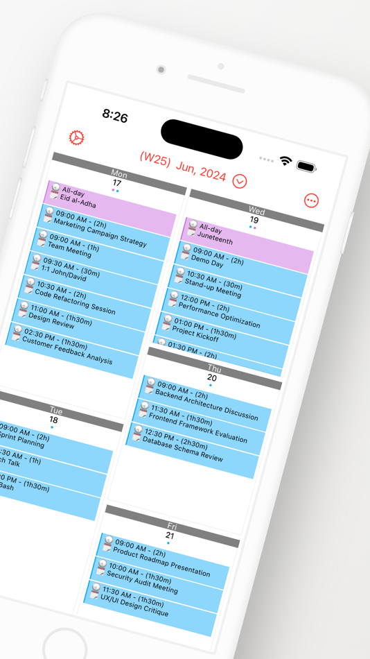 #2. Week Calendar Pro (iOS) 由: Crater Tech LLC