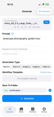 Mobile Comfy Creator iPhone screenshot