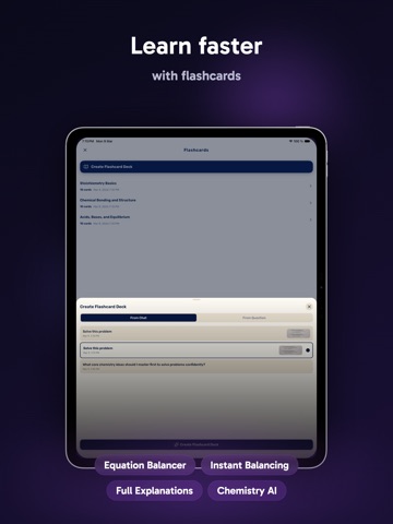 Chemistry Solver AI iPad screenshot