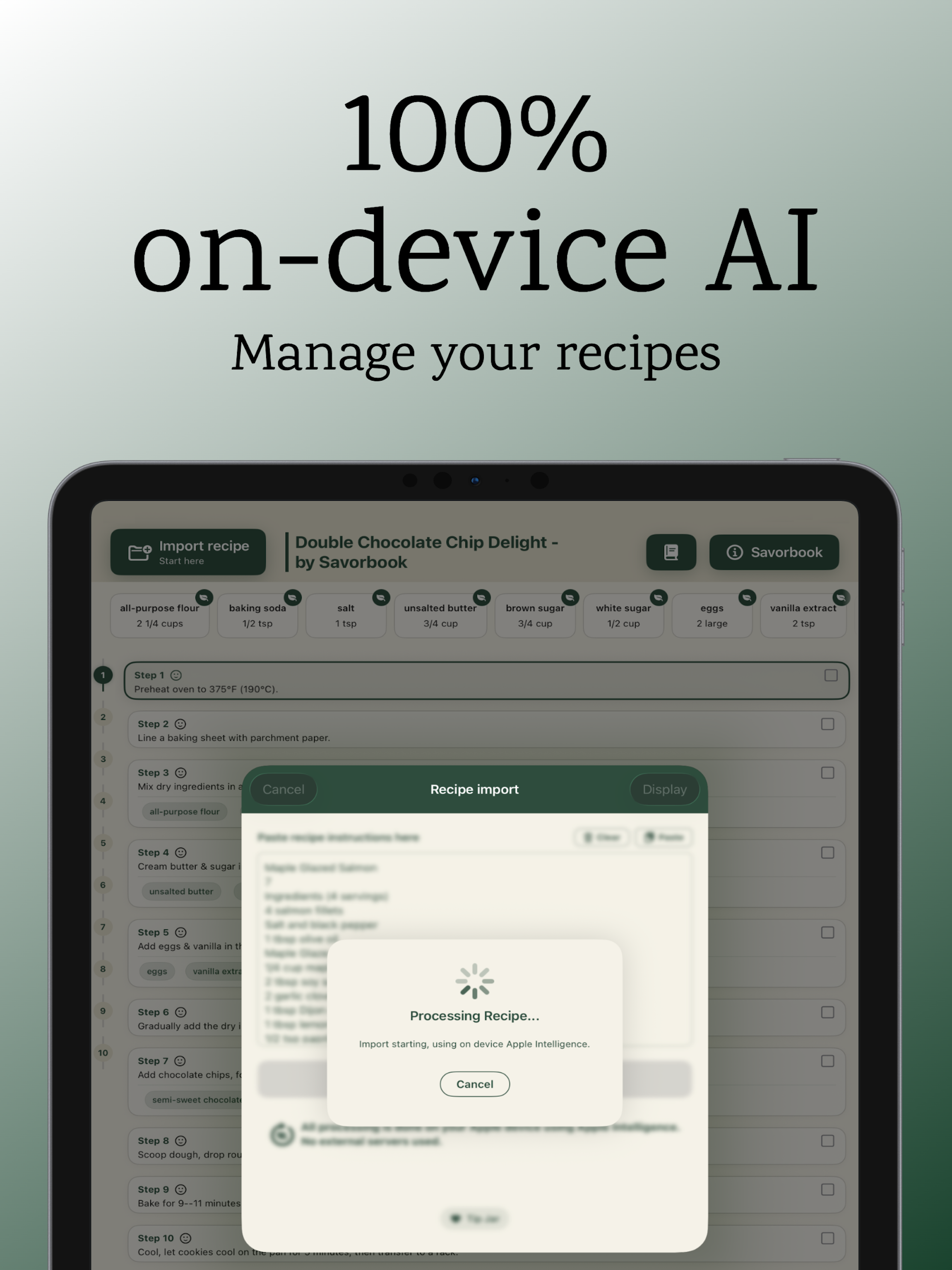 Savorbook: Recipes & local AI screenshot 5