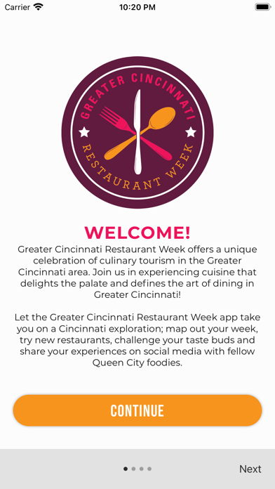 Cincinnati Restaurant Week Screenshot