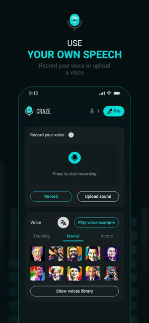 Voice Changer AI - Craze screenshot 2