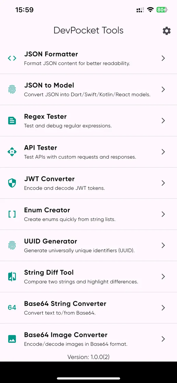 #1. DevPocket – Developer Toolkit (iOS) Által: Quang Tran