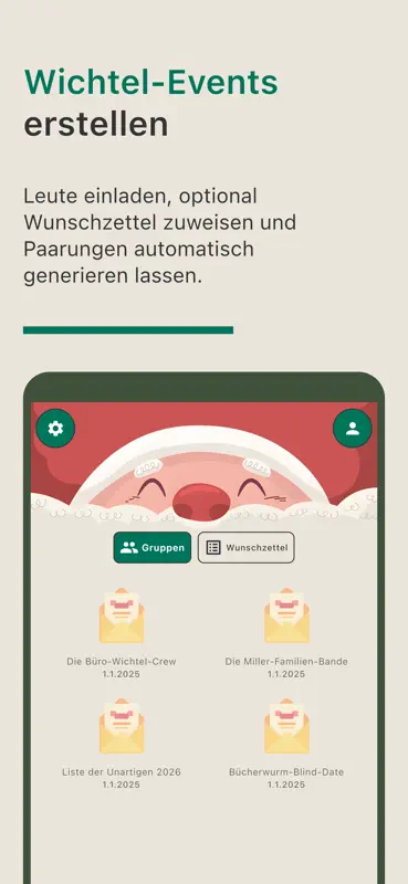 Wichteln Helfer App screenshot 1 of 5