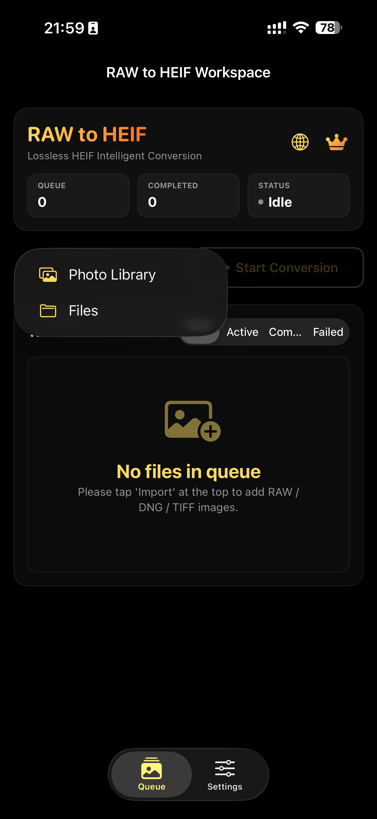 RAW to HEIC Pro screenshot 3