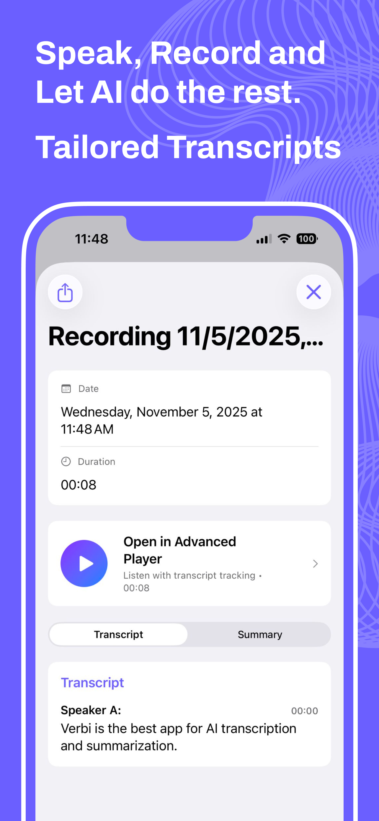 Verbi: Speech to Text & Notes screenshot 4