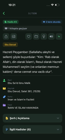 Hadis-i Serif Screenshot 6 of 8