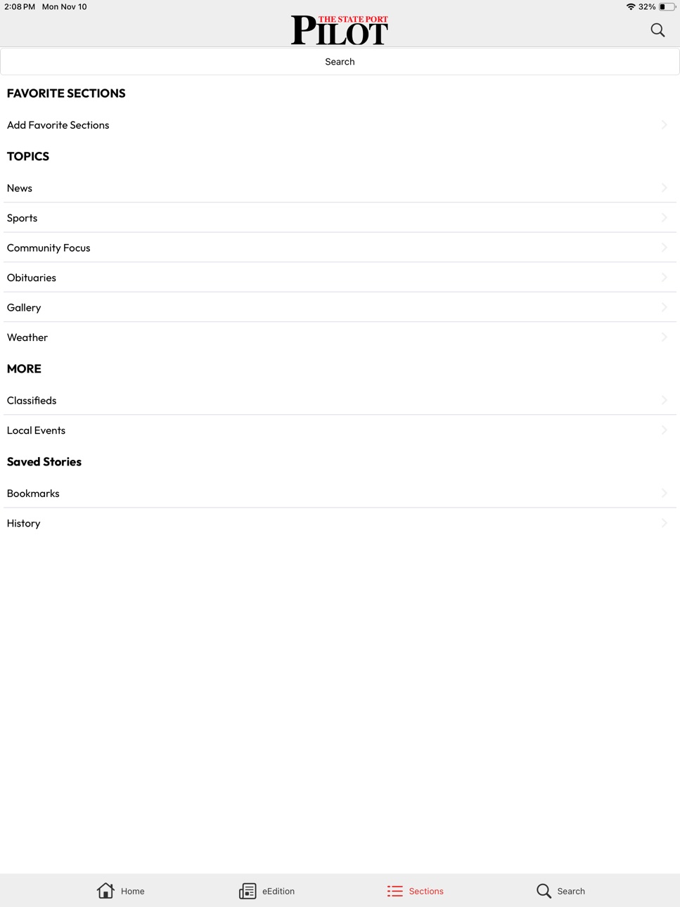 iPad screenshot