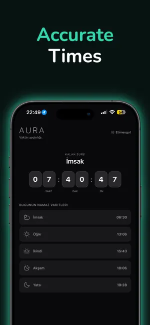 Aura - Prayer Times screenshot 1