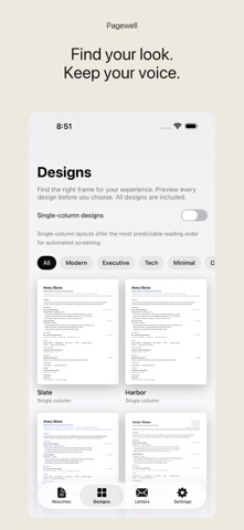 Resume Builder & CV: Pagewell Screenshot 2 of 4