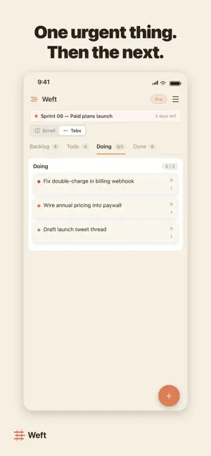Weft: AI Scrumban Board screenshot 2
