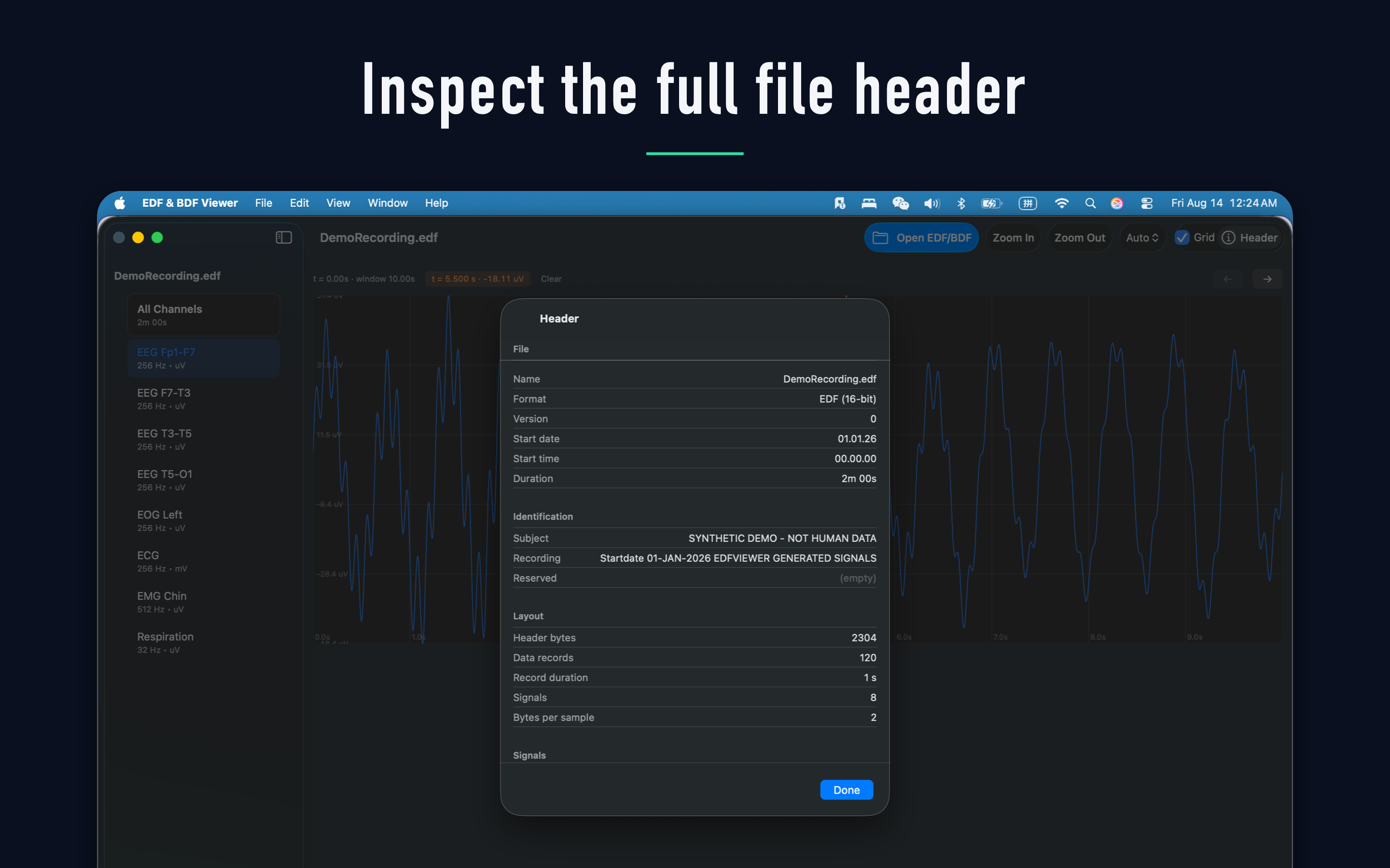 EDF & BDF Viewer screenshot 8