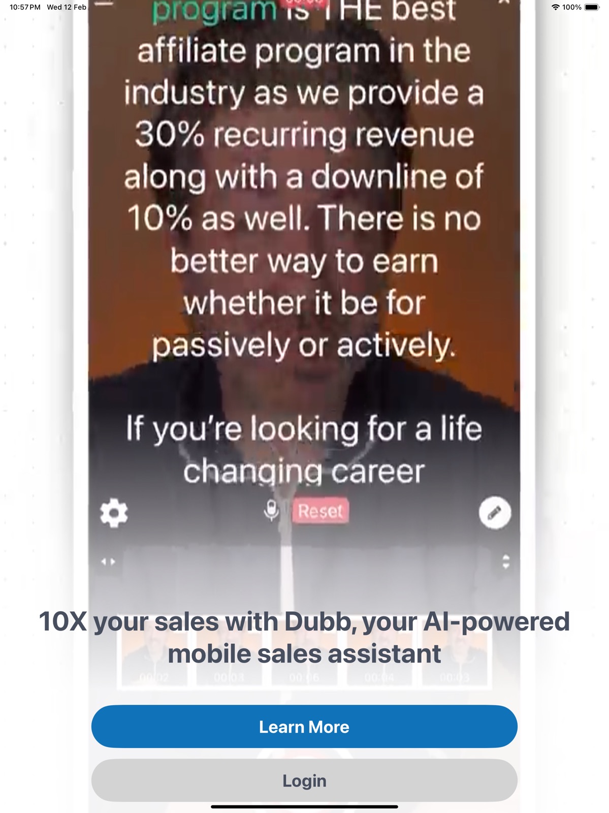 Dubb: AI, teleprompter, video ipad screenshot 4