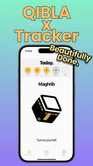 Qibla & Circles: Salahs Logged screenshot 1