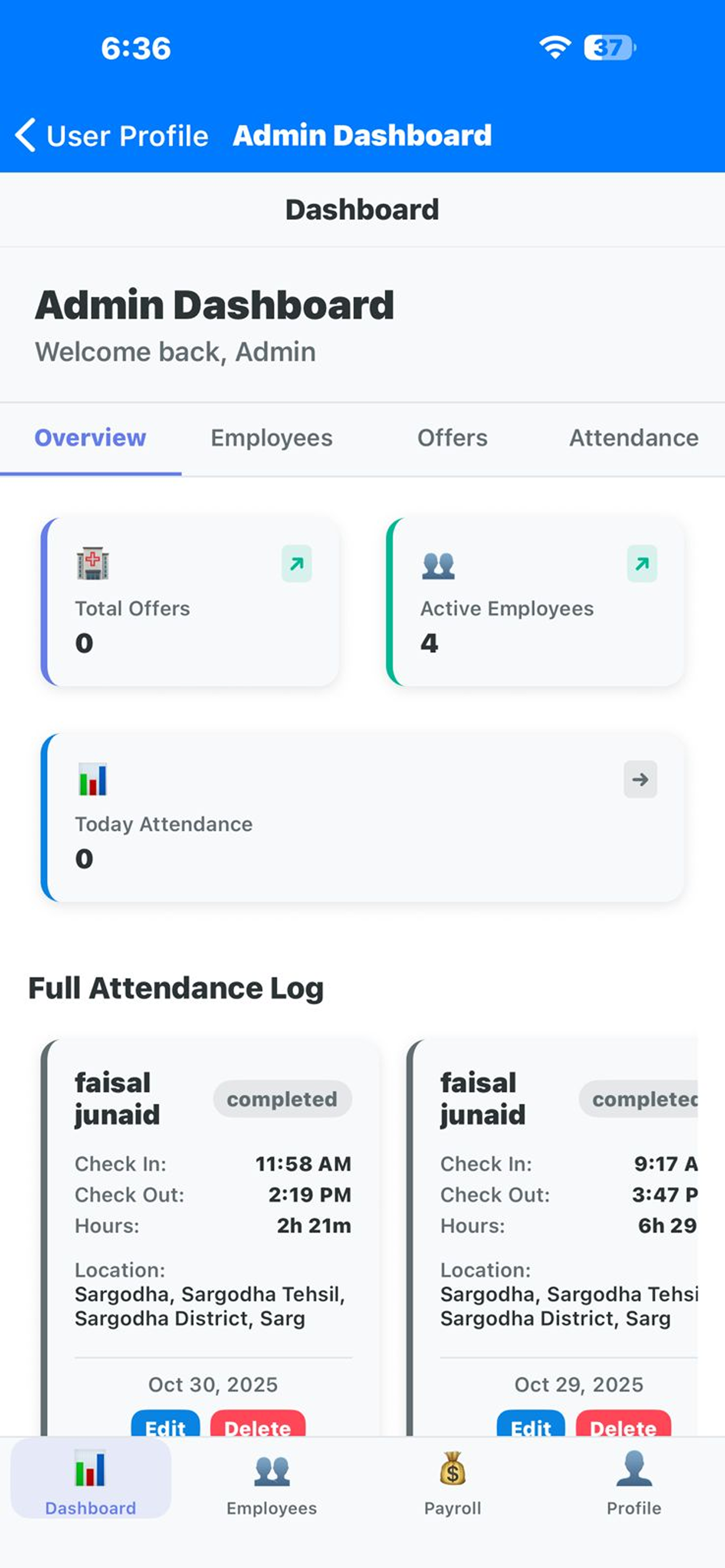 iMed Time Clock screenshot 3