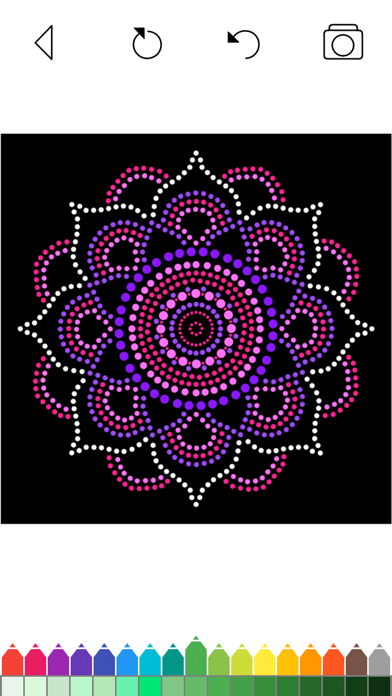 Screenshot #2 pour Mandala Coloring Pages Games