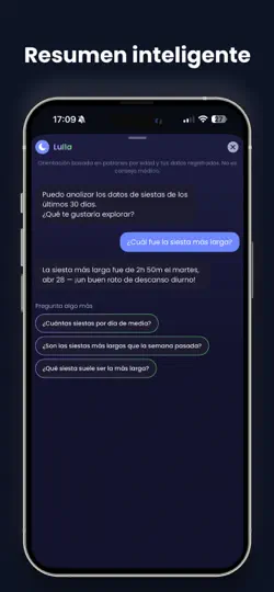 Captura de pantalla de Lulla: Diario De Sueño Bebé en iPhone 6
