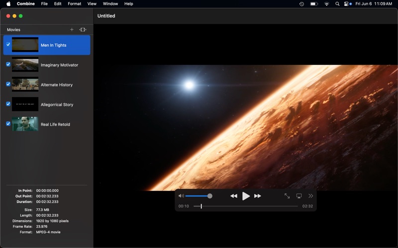 Combine MV screenshot