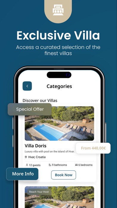 Luxury Croatia Retreats Villas Screenshot