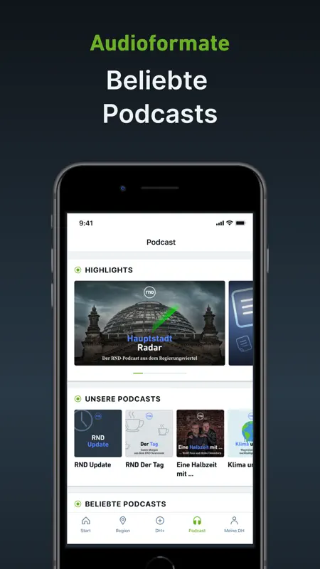 DH - Nachrichten und Podcast screenshot 6 of 8
