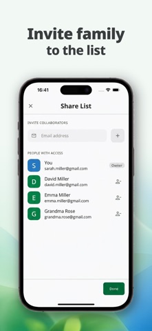 Listyk: Grocery List iPhone screenshot