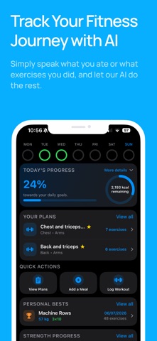 GAINS - AI Fitness Tracker screenshot