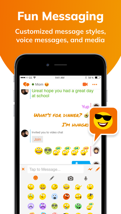 Stars Messenger Kids Safe Chat Screenshot