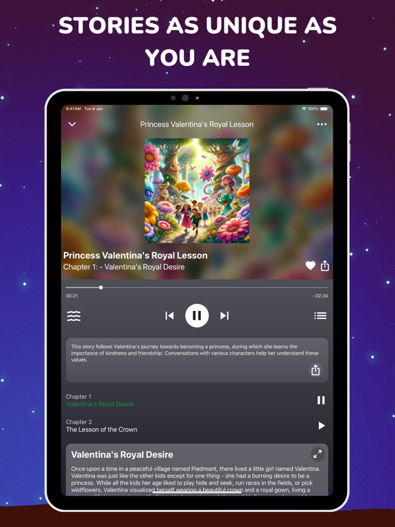 Inkspell: Create Sleep Stories iPad screenshot 5 - Book app