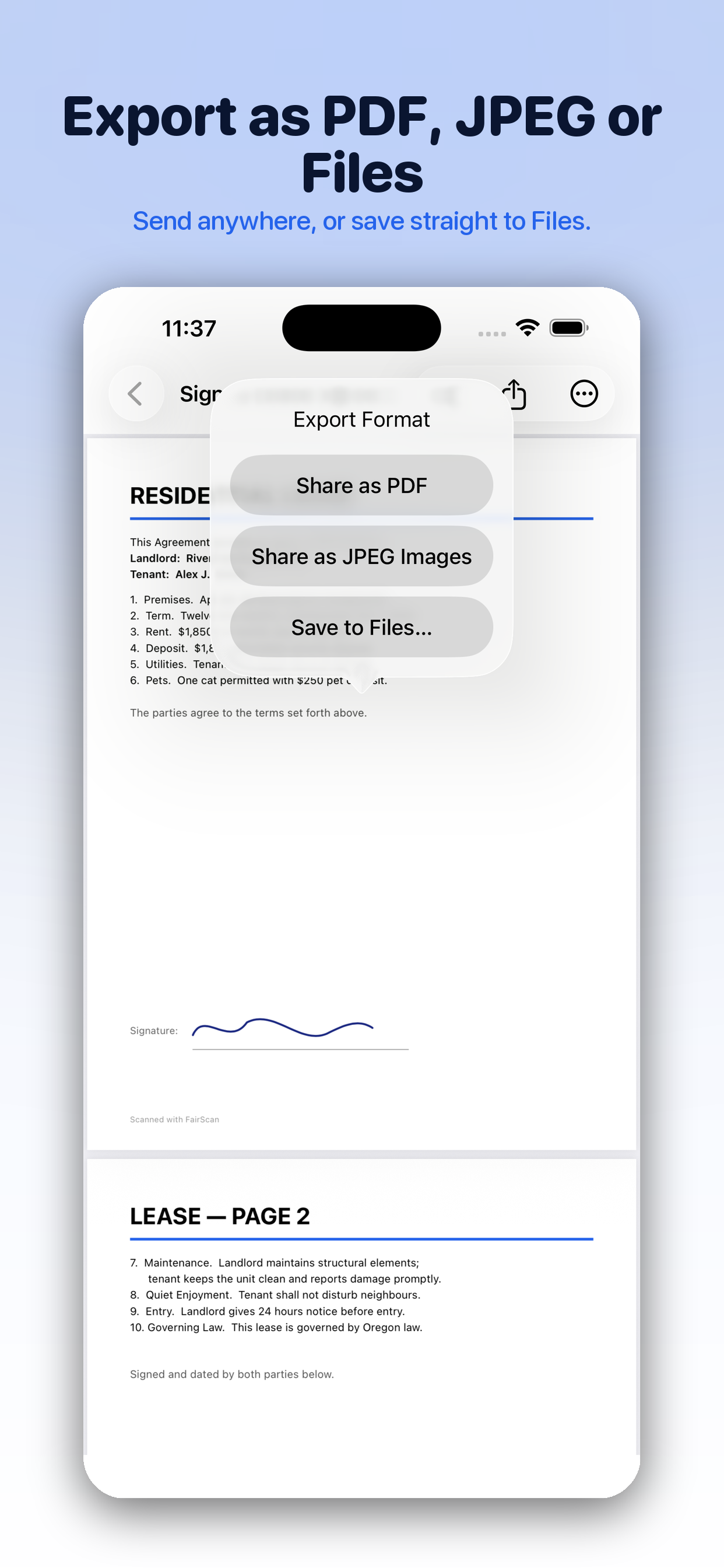 FairScan: PDF Scanner screenshot 4