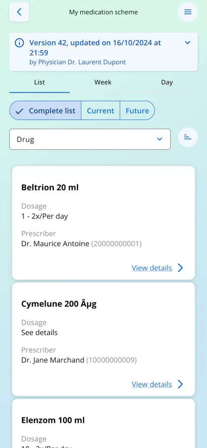 Myhealth BE ekran görüntüsü 5 / 6