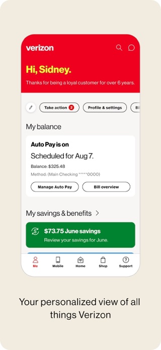 My Verizon Screenshot 1 of 7