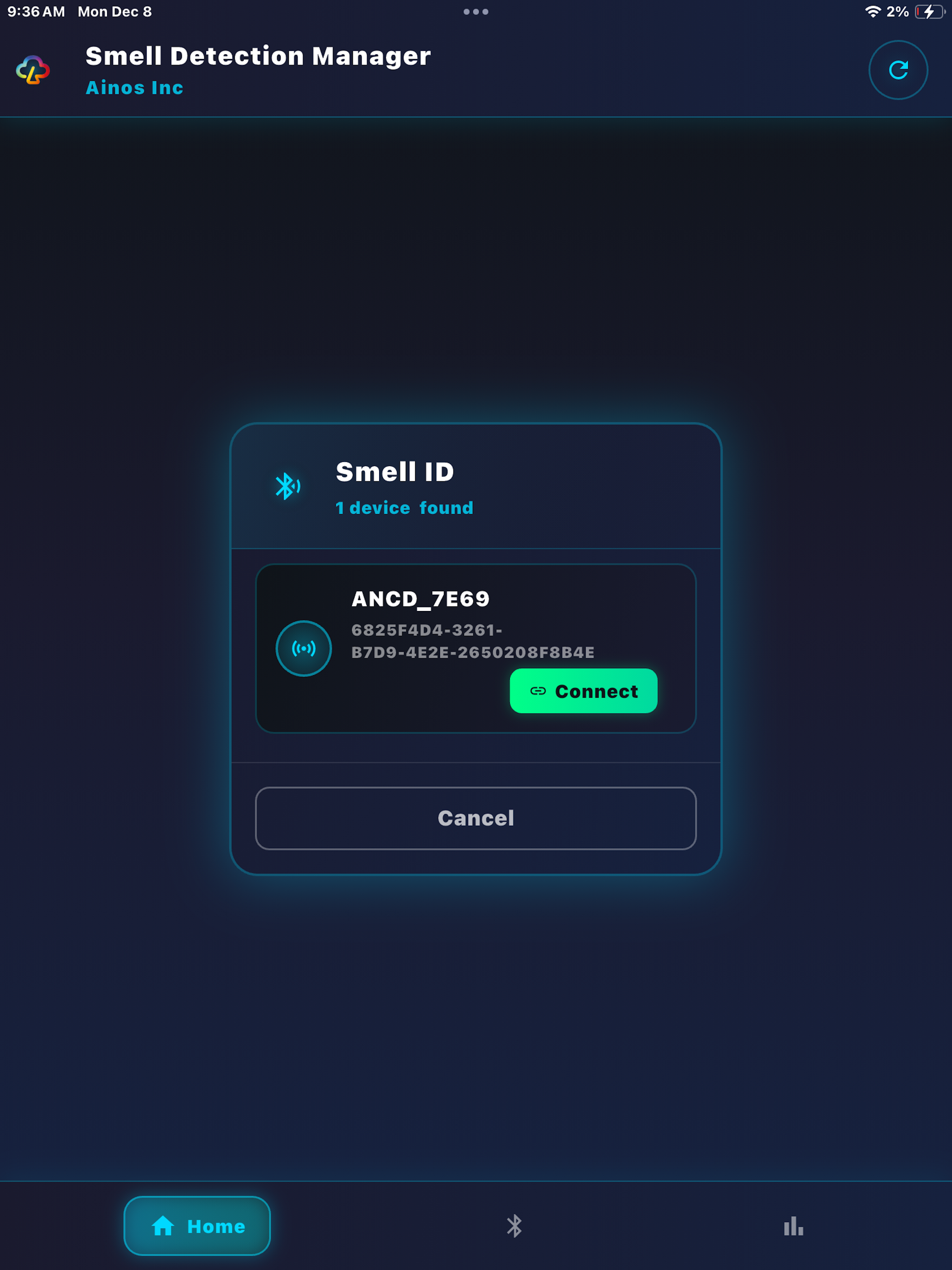 Ainos Smell Detection Manager