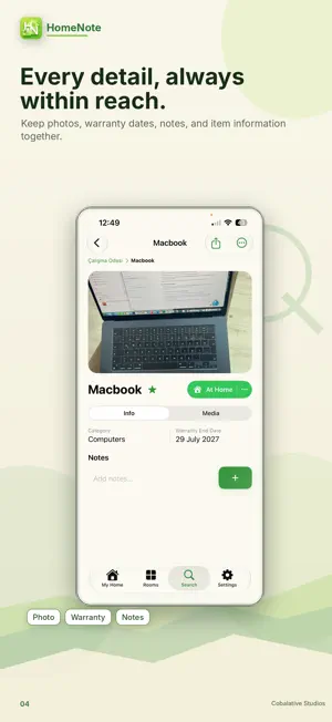 HomeNote - Home Inventory screenshot 4