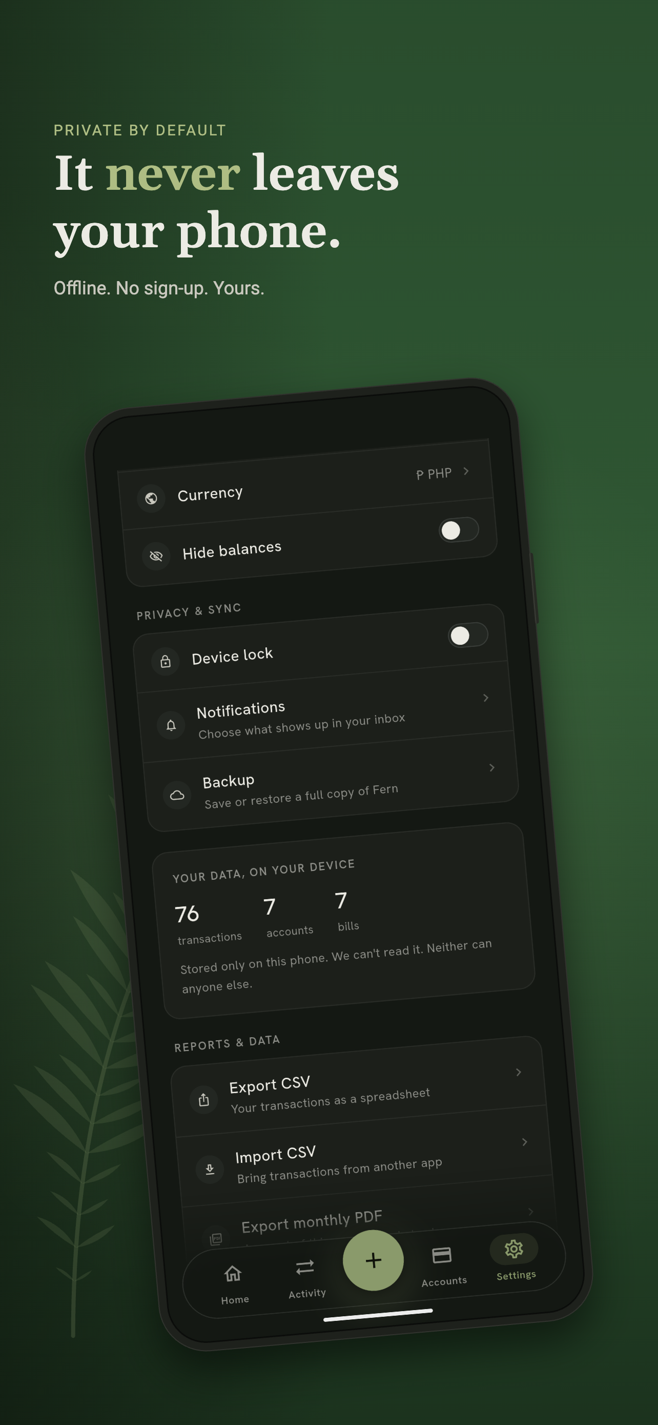 Fern: Budget & Expense Tracker screenshot 8