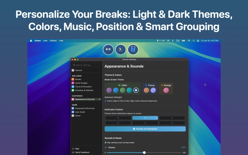 Viraam: Screen Break Reminder screenshot