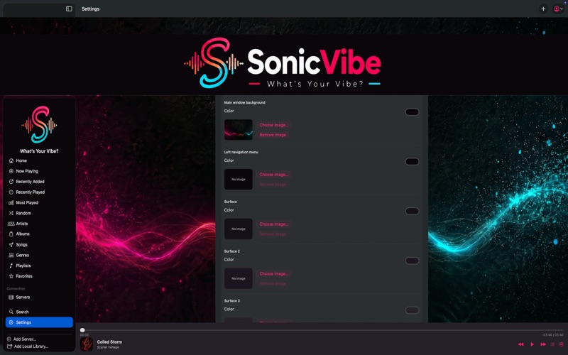 SonicVibe Music Streamer screenshot