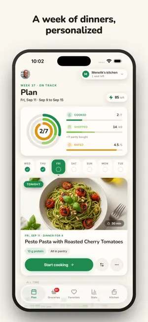 Grovbite: Family Meal Planner screenshot 1