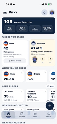 VITNY: Sports Passport iPhone screenshot