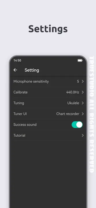 Ukulele Tuner - TrueStudio: Screenshot 7 von 7