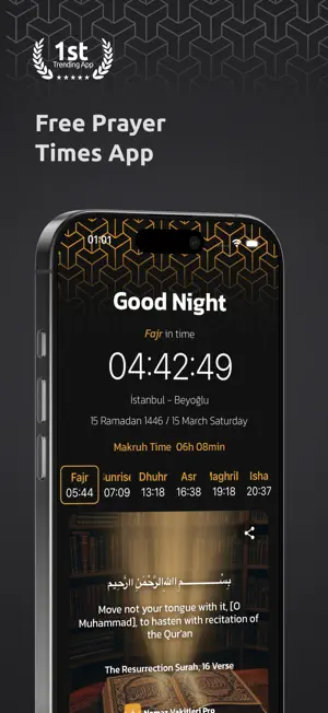 Prayer Times Pro 2026 screenshot 1