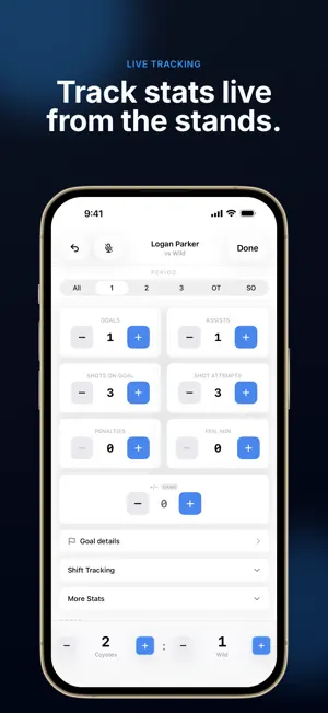 My Player Page: Hockey Stats screenshot 3