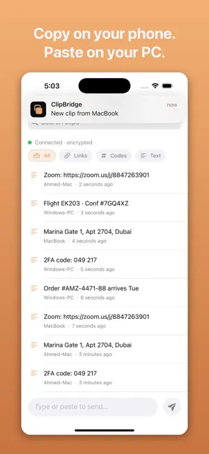 ClipBridge Sync screenshot 2