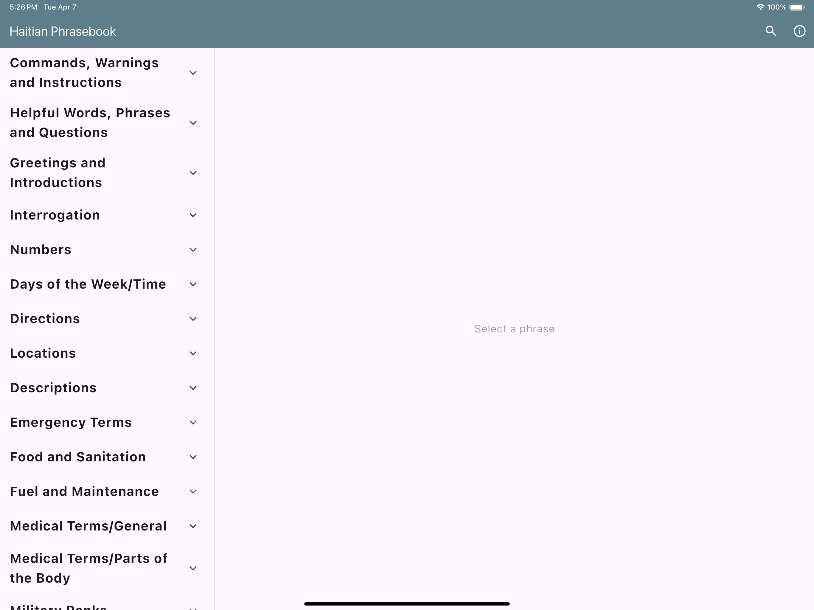 Haitian Phrasebook screenshot 11